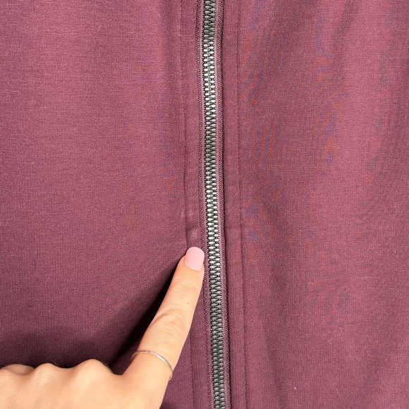 Lululemon Cover Your Tracks Zip Up Jacket - Cassis Burgundy - Size 10 - Picture 6 of 14